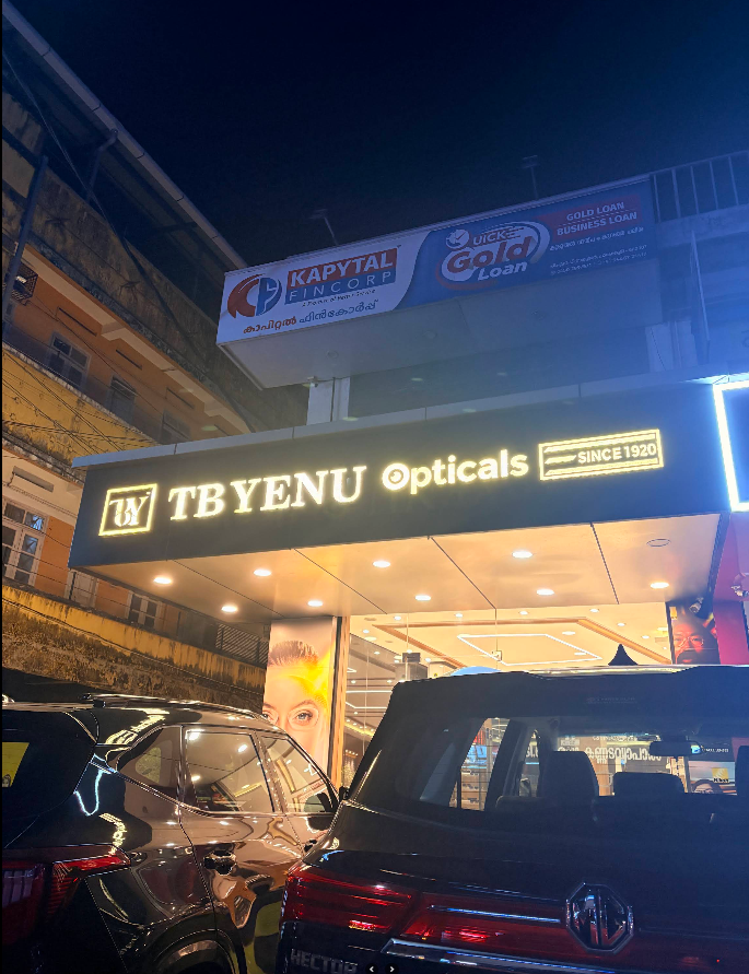 T B YENU OPTICALS|CHALAKUDY